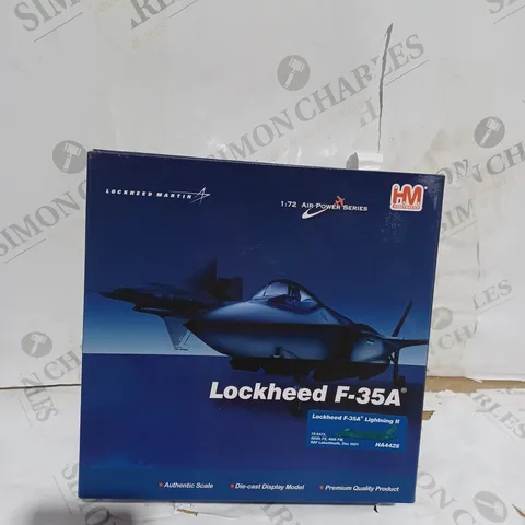 BOXED LOCKHEAD F-35A MODEL PLANE