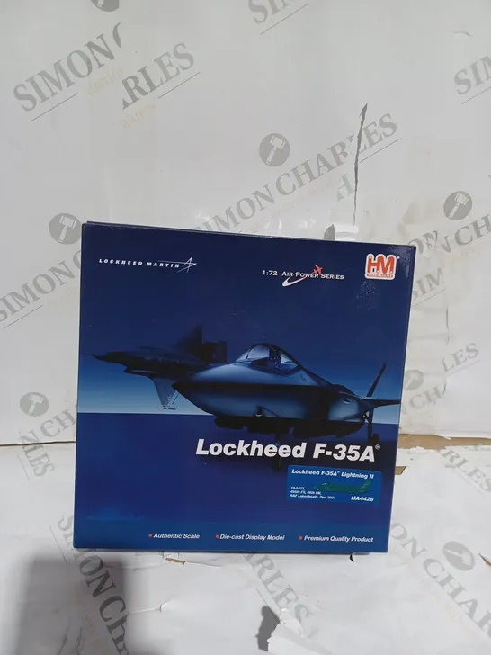 BOXED LOCKHEAD F-35A MODEL PLANE