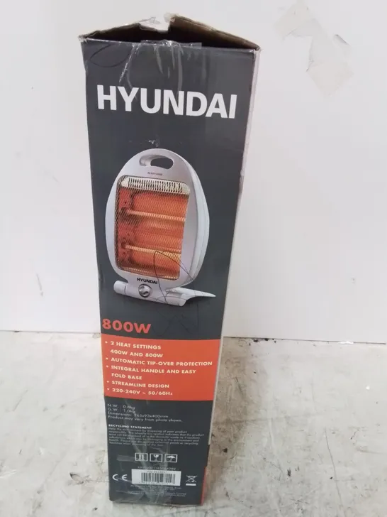 BOXED HYUNDAI STREAMLINE QUARTZ ELECTRIC HEATER 800W