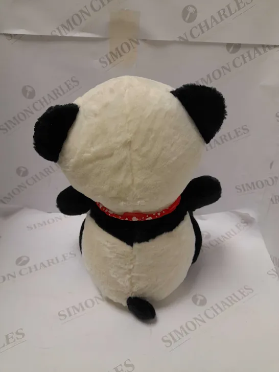 TWO ASSORTED BRAND NEW SOFT TOYS TO INCLUDE; TEDDY BEAR & BLACK AND WHITE PANDA