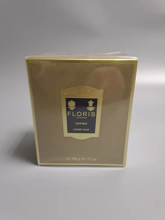 SEALED FLORIS CEFIRO 3X100G LUXURY SOAPS