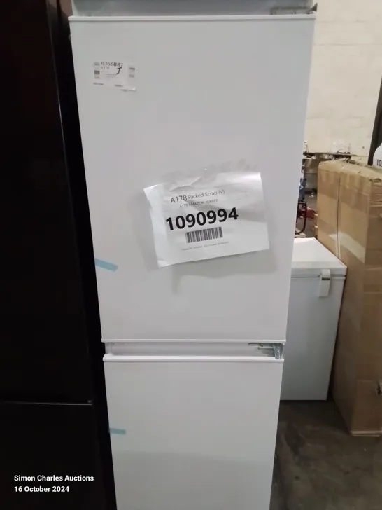 SIA 5050 INTEGRATED WHITE BUILT IN FRIDGE FREEZER - UNPROCESSED RAW RETURN 