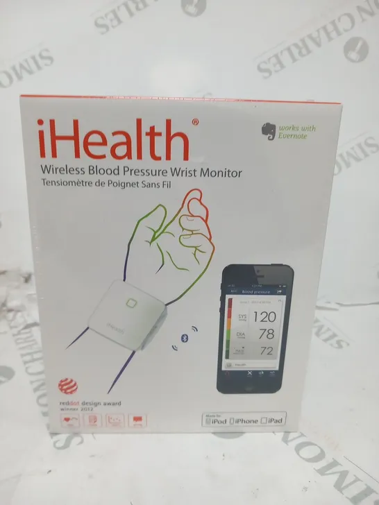 BRAND NEW BOXED IHEALTH WIRELESS BLOOD PRESSURE WRIST MONITOR