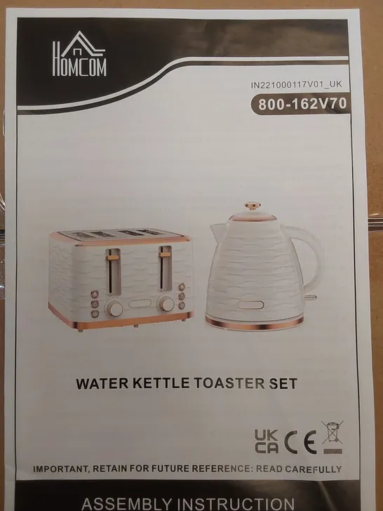 BOXED KETTLE AND TOASTER SET (1 BOX)