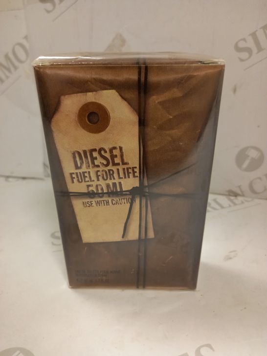 BOXED AND SEALED DIESEL FUEL FOR LIFE MENS EAU DE TOILETTE 50ML 