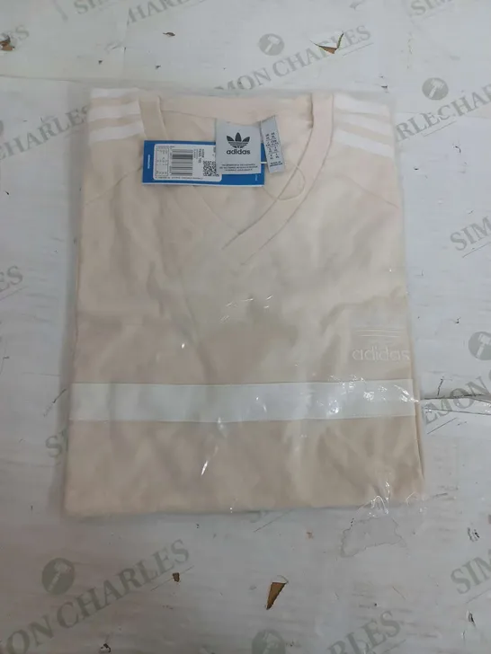 SEALED ADIDAS PANEL T-SHIRT IN LIGHT CREAM - XL