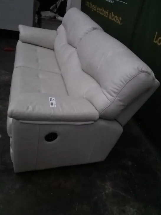 DESIGNER G PLAN MADE STRATFORD REGENT CHALK ELECTRIC RECLINING 3 SEATER SOFA