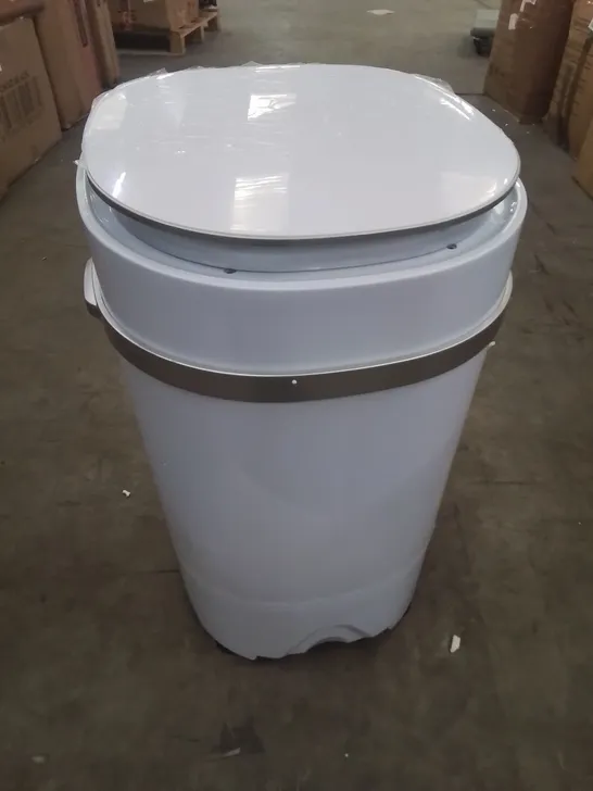 A BOXED PORTABLE MINI WASHING MACHINE AND SPIN DRYER SYSTEM 