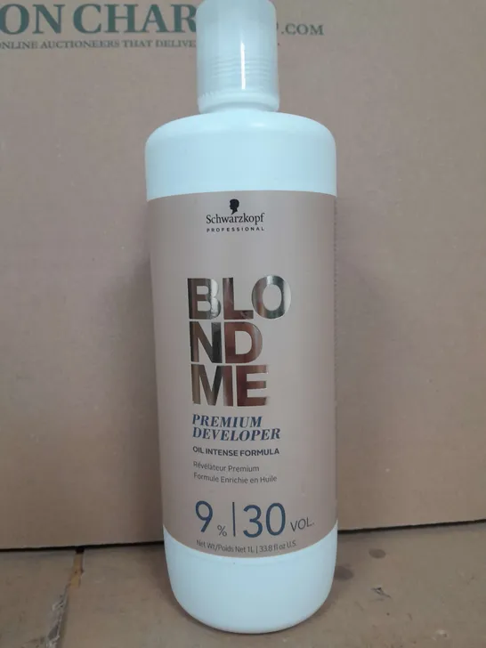 SET OF 2 SCHWARZKOPF BLONDME PREMIUM DEVELOPER OIL INTENSE FORMULA 1 L - 9 % / 30 VOL