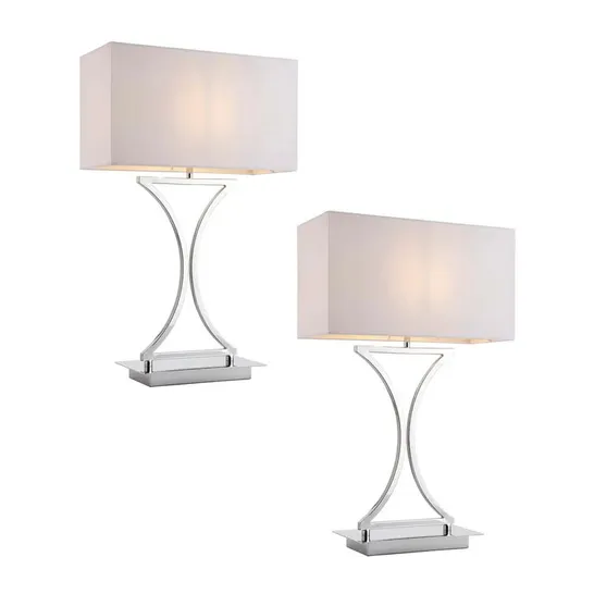 BOXED POLLEY 58 5 CM SILVER TABLE LAMP (1 BOX)