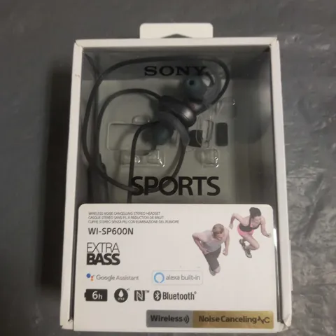 SONY SPORTS WIRELESS BLUETOOTH HEADPHONES WI-SP600N