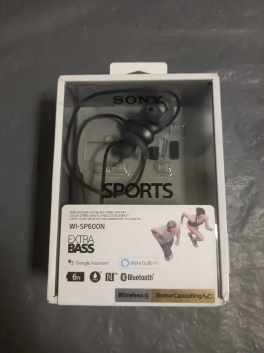 SONY SPORTS WIRELESS BLUETOOTH HEADPHONES WI-SP600N