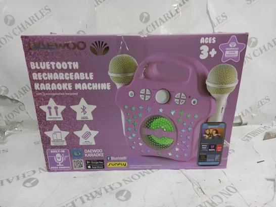 BOXED DAEWOOD ELECTRICALS BLUETOOTH RECHARGABLE  KARAOKE MACHINE