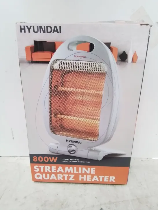 BOXED HYUNDAI STREAMLINE QUARTZ ELECTRIC HEATER 800W