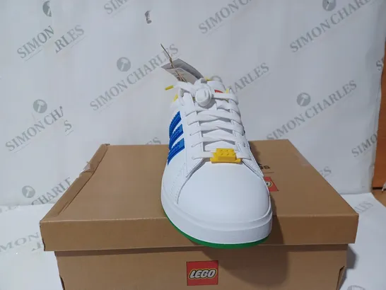 ADIDAS X LEGO GRAND COURT 2 TRAINERS IN WHITE - UK 10