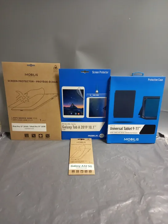 BOX OF APPROX 30 ASSORTED ITEMS TO INCLUDE - UNIVERSAL TABLET 9-11 - IPAD PRO 11 2020 SCREEN CASE - GALAXY TAB A 2019 10.1 ETC