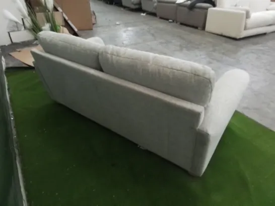 DESIGNER BEIGE FABRIC THREE SEATER SOFA