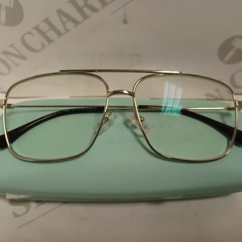 VINCENT CHASE FULL RIM SQUARE SILVER PRESCRIPTION GLASSES