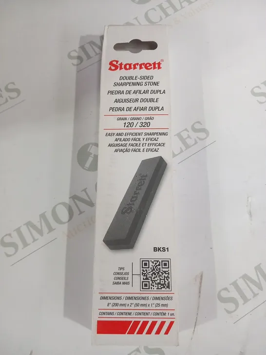 APPROXIMATELY 11 BOXED STARRETT DOUBLE SIDED SHARPENING STONE BKS1