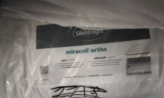 QUALITY BAGGED SILENTNIGHT MIRACOIL DOUBLE SIDED 5FT MATTRESS