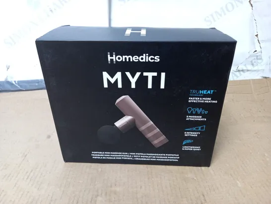 BOXED HOMEDICS MYTI PORTABLE MINI MASSAGE GUN - DUSK