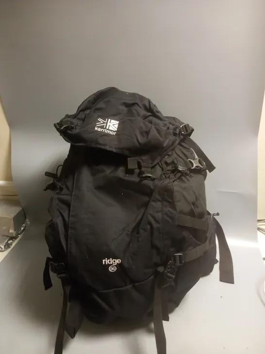 KARRIMOR RIDGE 30 BLACK WALKING BAG 