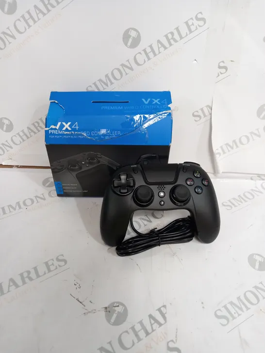 VX4 PREMIUM WIRED CONTROLLER FOR PS4 IN BLACK