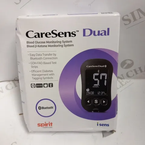 BOXED SPIRIT HEALTHCARE CARE SENS DUAL BLOOD GLUCOSE MONITORING SYSTEM