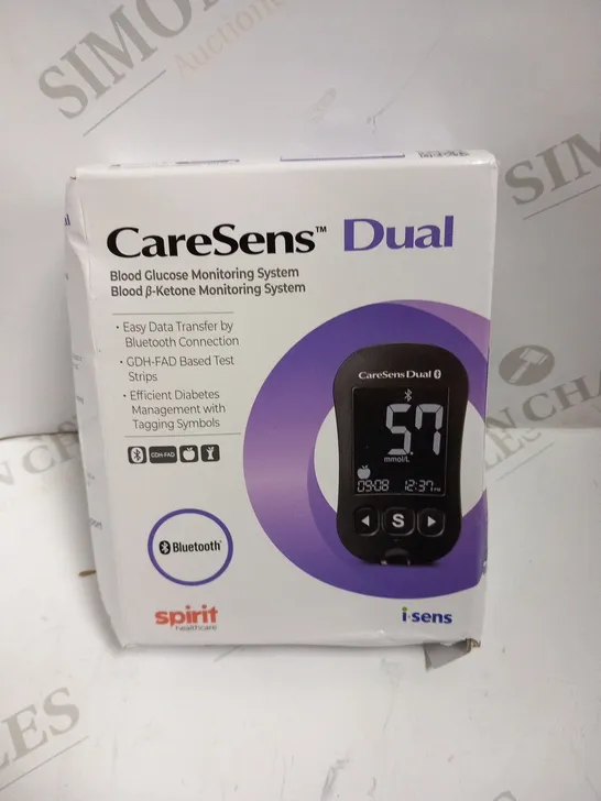 BOXED SPIRIT HEALTHCARE CARE SENS DUAL BLOOD GLUCOSE MONITORING SYSTEM