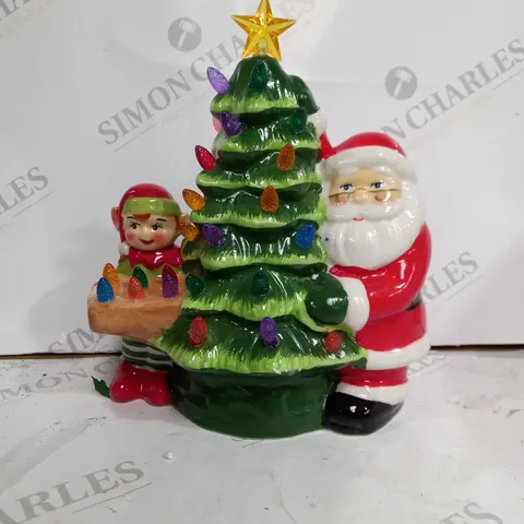 MR CHRISTMAS NOSTALGIC TREE WITH SANTA & ELF