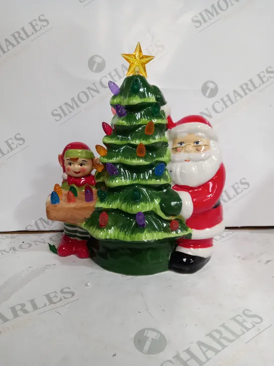 MR CHRISTMAS NOSTALGIC TREE WITH SANTA & ELF