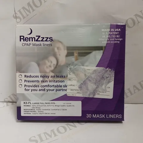 REMZZZS FULL FACE CPAP MASK LINERS (K3-FL) LARGE 