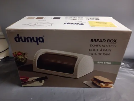 BOXED DUNYA BREAD BOX IN WHITE