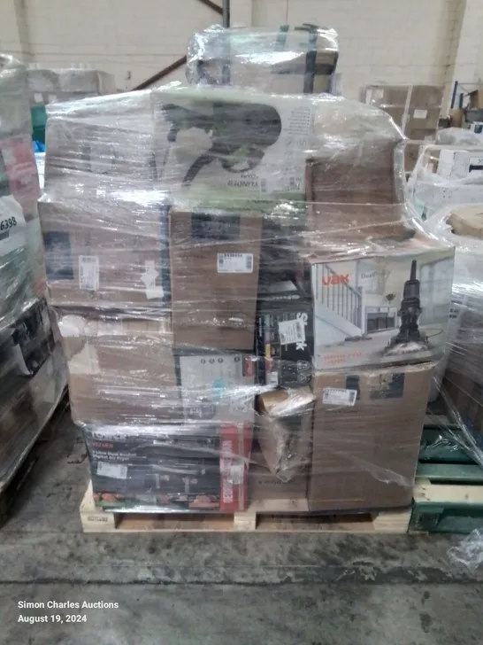 PALLET OF APPROXIMATELY 22 UNPROCESSED RAW RETURN HOUSEHOLD AND ELECTRICAL GOODS TO INCLUDE;