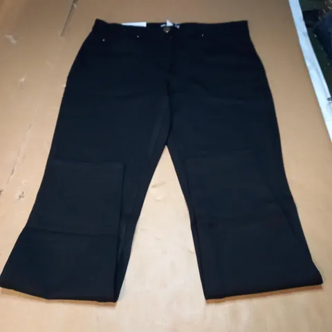 H&M SKINNY REGULAR WAIST PANTS - BLACK, SIZE 12