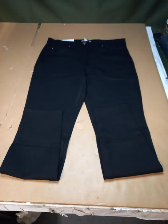 H&M SKINNY REGULAR WAIST PANTS - BLACK, SIZE 12