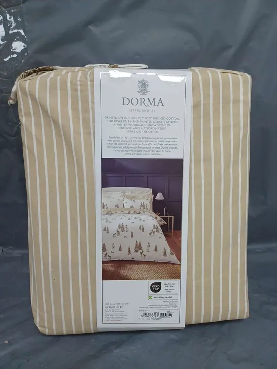 DORMA STAG KING SIZE DUVET COVER SET