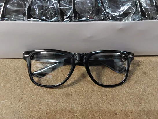 BOX OF BLACK FRAME NEED GLASSES // QUANTITY UNSPECIFIED (1 BOX)