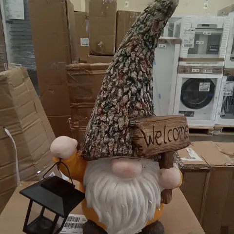 BOXED WELCOME CERAMIC GNOME