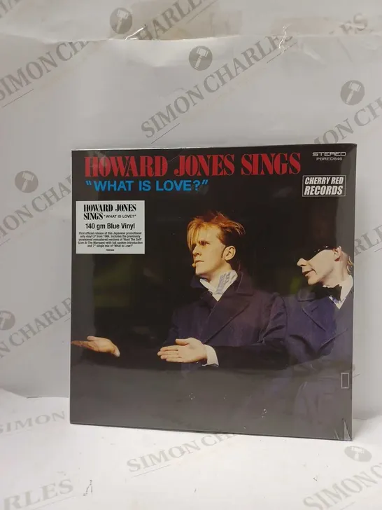 SEALED HOWARD JONES SINGS, 'WHAT IS LOVE' 12" ALBUM COLOURED VINYL