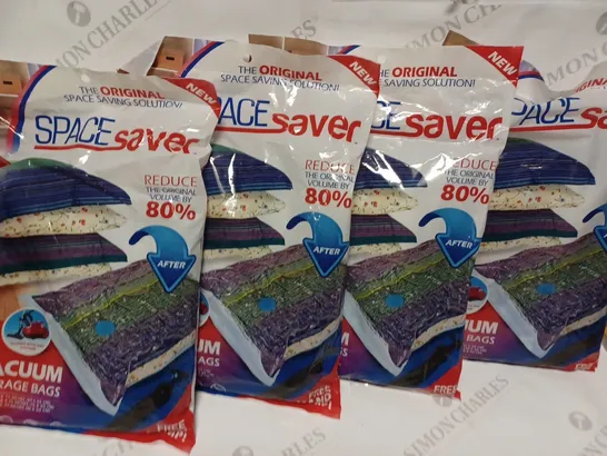 4 PACKS (6 BAGS PER PACK) SPACE SAVER VACUUM STORAGE BAGS 