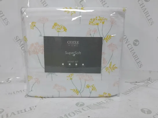 BOXED COZEE HOME SUPERSOFT DUVET SET - SUPERKING SIZE