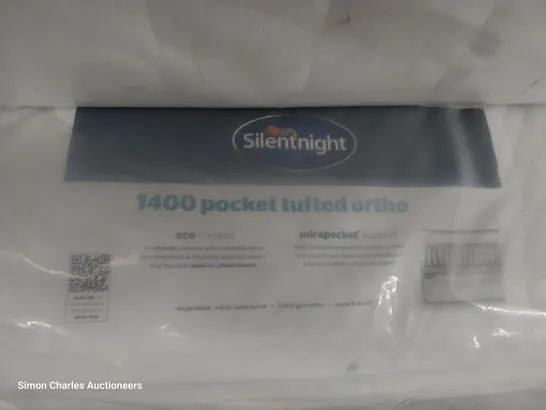 QUALITY BAGGED SILENTNIGHT 5' KINGSIZE 1400 POCKET TUFTED ORTHO MATTRESS 