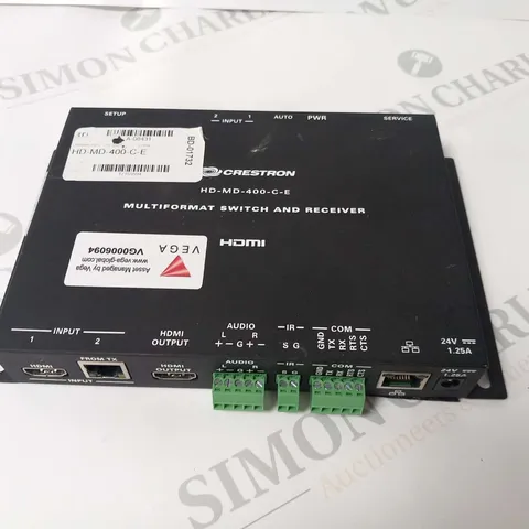 CRESTON HD-MD-400-C-E MULTIFORMAT SWITCH AND RECEIVER HDMI