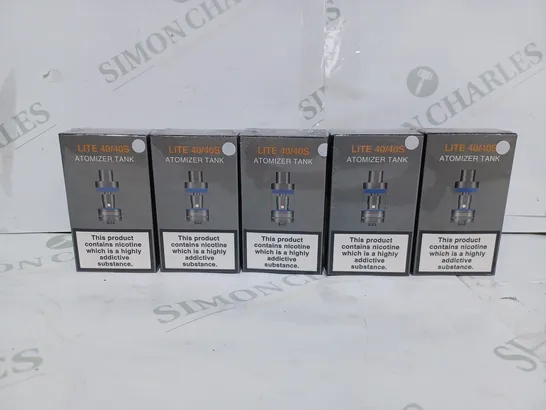 LOT TO CONTAIN APPROX. 20 X JOMO LITE 40/40S ATOMIZER E-CIGARETTE TANKS 