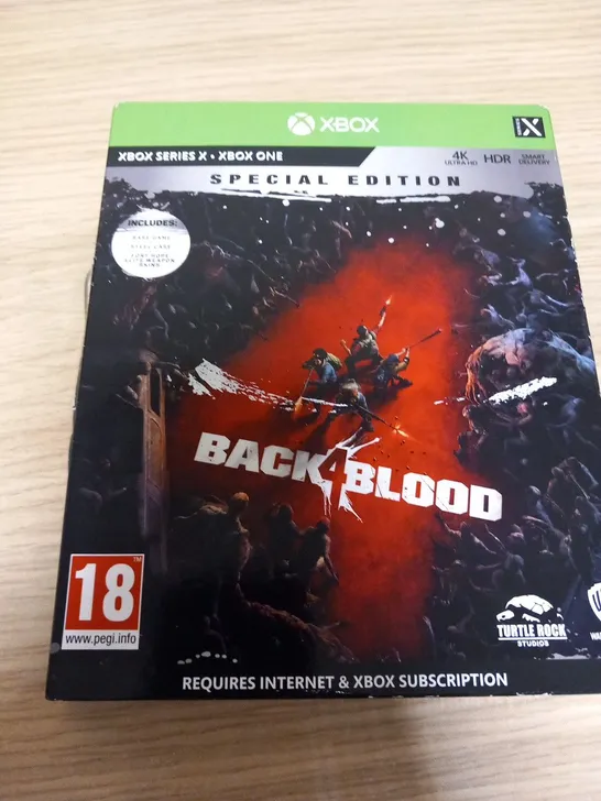 XBOX ONE BACK 4 BLOOD SPECIAL EDITION