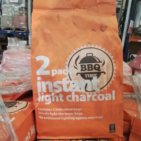 A PALLET TO CONTAIN APPROXIMATELY 110 X 2PACK BAGS OF INSTANT LIGHT CHARCOAL 