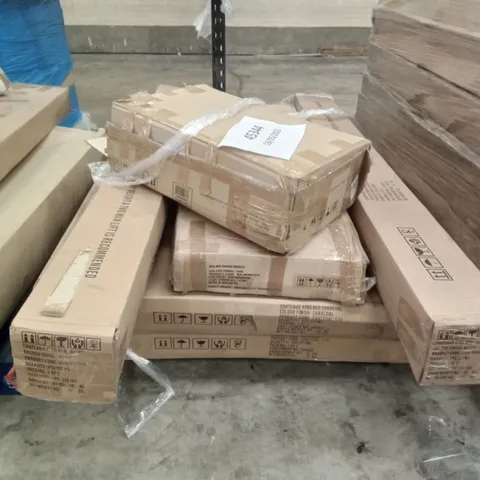 PALLET OF ASSORTED FLAT PACK FURNITURE PARTS