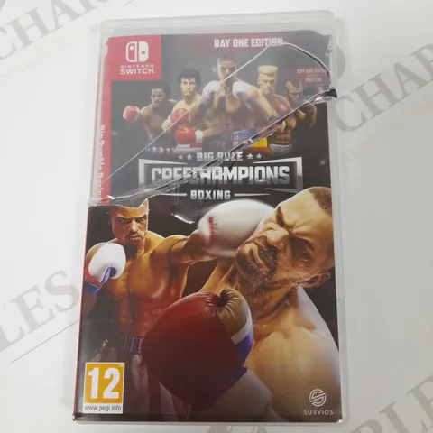 NINTENDO SWITCH BIG RUMBLE CREED CHAMPIONS BOXING