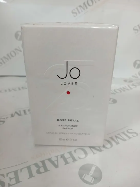 BOXED AND SEALED JO LOVES ROSE PETAL A FRAGRANCE PARFUM 100ML